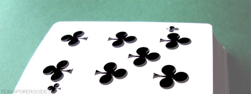 Pokerkort klöver sju