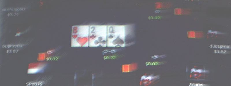 Skärmbild från pokerrum på nätet